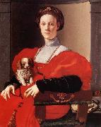 Pontormo, Jacopo Portrait of a Lady in Red oil painting on canvas